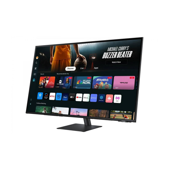 Монитор Samsung Smart Monitor M7 M70D LS43DM702UUXDU, 43 инча, UHD 4K, 60Hz, 4ms, HDR10, Speakers, Smart TV