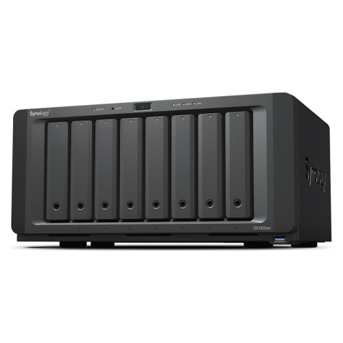NAS устройство Synology DS1823xs+, 8-bay, AMD Ryzen V1780B, 8GB RAM, 2x RJ-45 1GbE LAN, 1x RJ-45 10GbE LAN, 3x USB 3.2