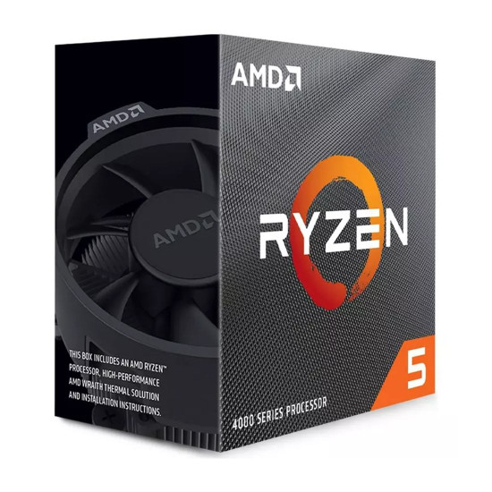 Процесор AMD Ryzen 5 4500, 6 ядра, 12 нишки, 3.6/4.1GHz Boost, 11MB, 65W, AM4, Box