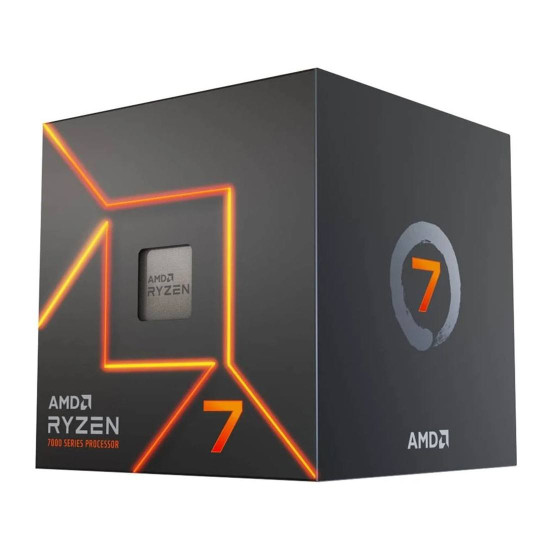 Процесор AMD Ryzen 7 7700, 8C/16T, 5.3GHz Max, 40MB, 65W, AM5, Box с Охладител