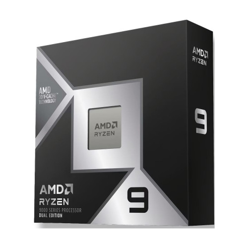 Процесор AMD Ryzen 9, 16 ядра, 32 нишки, до 5.6 GHz, 208 MB кеш, 200 W, AM5, с Radeon Graphics, BOX