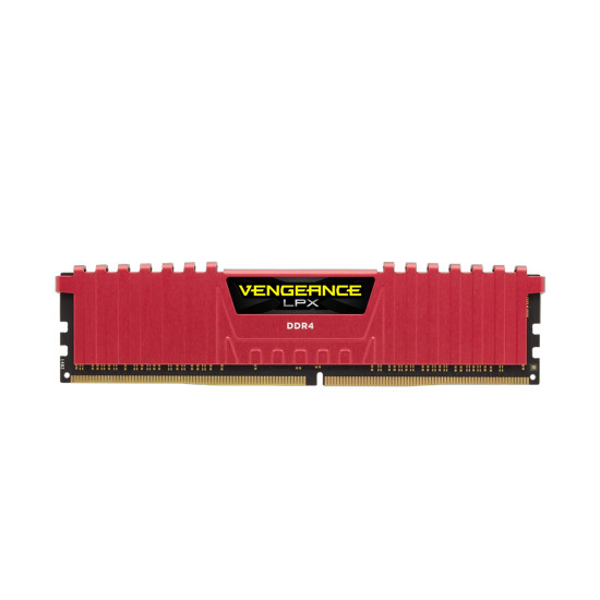 RAM памет Corsair Vengeance LPX, 8GB (1x8GB) DDR4, 2666MT/s, CL16, Red