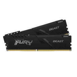 RAM памет Kingston FURY Beast, 64GB (2x32GB), DDR4, 3600MHz, CL18, UDIMM, XMP, Kit of 2