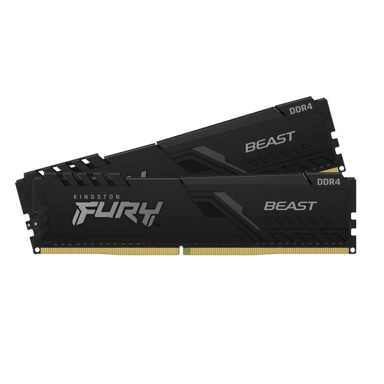 RAM памет Kingston FURY Beast, 64GB (2x32GB), DDR4, 3600MHz, CL18, UDIMM, XMP, Kit of 2