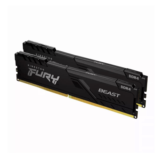 RAM памет Kingston FURY Beast, 64GB (2x32GB), DDR4, 3600MHz, CL18, UDIMM, XMP, Kit of 2