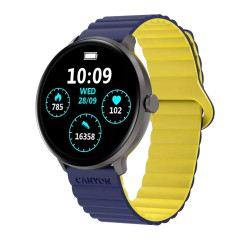 Смарт часовник Canyon Jacky SW-69, 47 mm, Blue Yellow