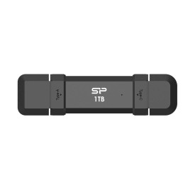 Външен SSD диск Silicon Power DS72, 1TB, USB 3.2 Gen 2, Dual USB-C/USB-A, до 1050MB/s, Black