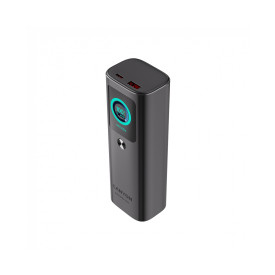 Външна батерия CANYON OnPower 265, 20000 mAh, 165 W, вграден кабел, алуминиева,Dark Grey