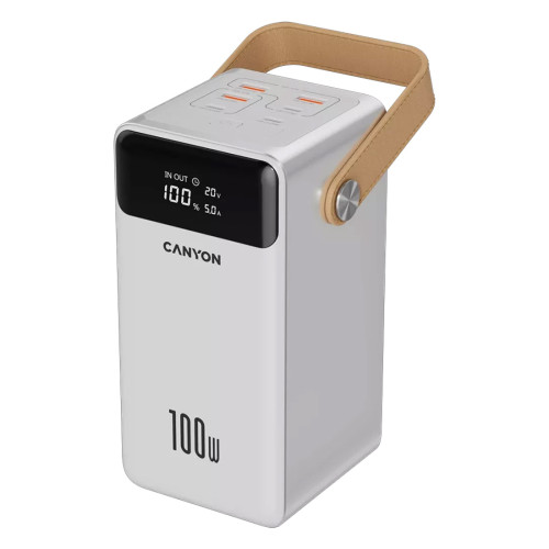Външна батерия CANYON OnPower 610 - 60000 mAh, White