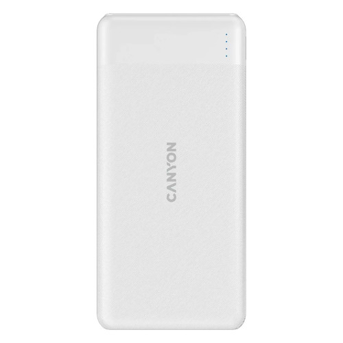 Външна батерия Canyon PB-109, 10000 mAh, PD 18W, QC 3.0, 20W, White