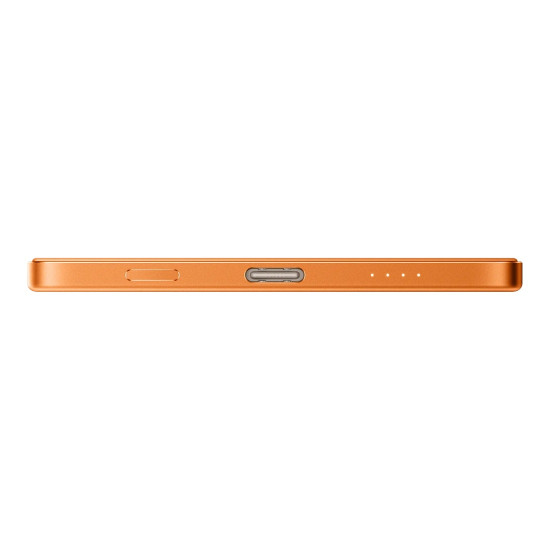 Външна батерия Xiaomi UltraThin Magnetic Power Bank, 5000 mAh, 15 W, магнитна, GL, Orange