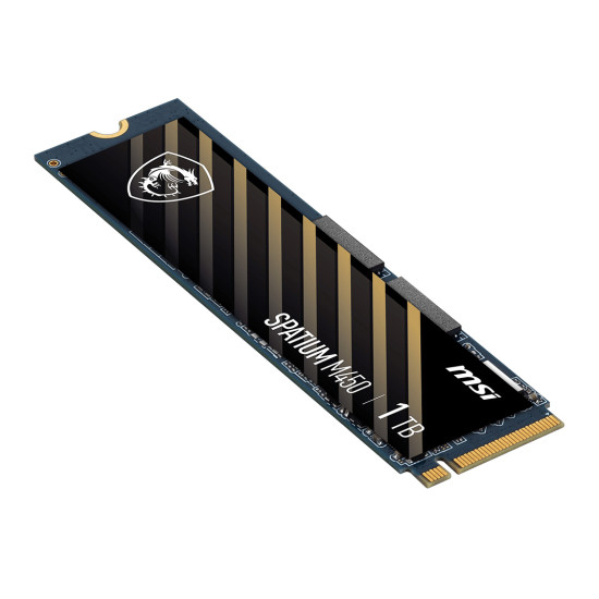 Вътрешен SSD диск MSI SPATIUM M450 1TB, PCIe Gen4x4, M.2 2280, 3600MB/s четене, 3000MB/s запис, 3D NAND