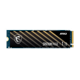 Вътрешен SSD диск MSI SPATIUM M450 1TB, PCIe Gen4x4, M.2 2280, 3600MB/s четене, 3000MB/s запис, 3D NAND
