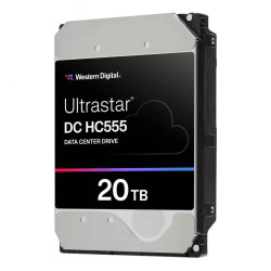 Вътрешен твърд диск Western Digital Ultrastar, DC HC555, 20 TB, 3.5 инча, 512 MB кеш, 7200 RPM, SATA 6 Gb/s, 512e SE, NP3