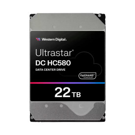 Вътрешен твърд диск Western Digital Ultrastar, DC HC580, 22 TB, 3.5 инча, 512 MB кеш, 7200 RPM, SATA, 512e SE, NP3