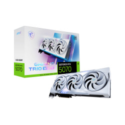 Видеокарта MSI GeForce RTX 5070 GAMING TRIO OC WHITE, 12GB GDDR6X, DLSS 4, PCIe 4.0, HDMI/DP, Backplate