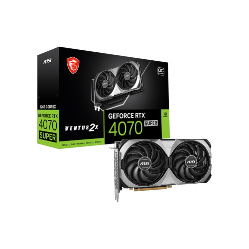 Видеокарта MSI GeForce RTX4070 SUPER VENTUS 2X, 12GB OC