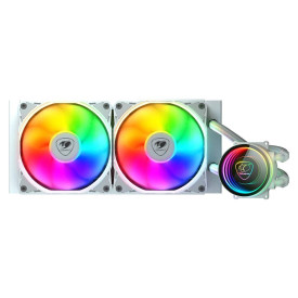 Водно охлаждане Cougar Poseidon Elite 240, ARGB, 2x 120 mm, White