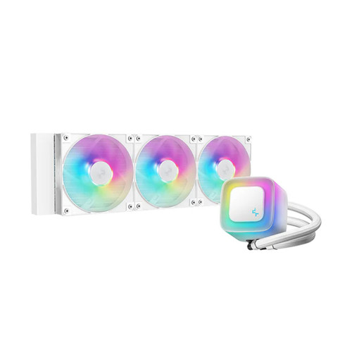 Водно охлаждане DeepCool LE360 WH V2, 360mm, ARGB, White