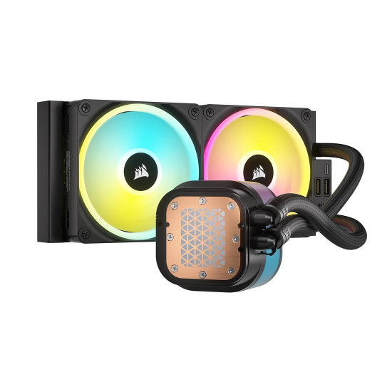 Водно охлаждане за процесор CORSAIR iCUE LINK H100i LCD AIO, 240mm