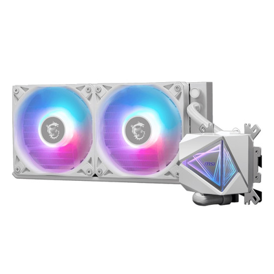 Водно охлаждане за процесор MSI MAG CORELIQUID I240, 2x 120mm, White