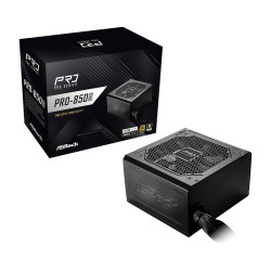 Захранване ASRock PRO-850G, 850 W, 80 Plus Gold, 1 x EPS 12V CPU 4+4-pin, 2 x PCIe 6+2-pin,  4 x SATA
