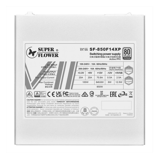 Захранване Super Flower Leadex VII Platinum PRO 850W, ATX 3.1, 80+ Gold, Fully Modular