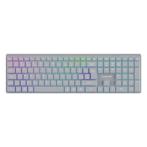 Безжична клавиатура CANYON HKB-W11, Grey