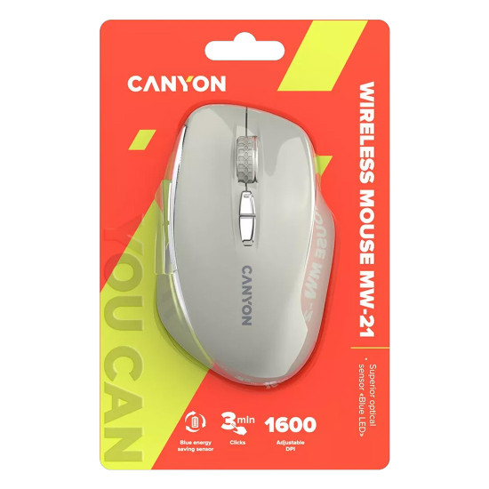 Безжична мишка CANYON MW-21, Cosmic Latte