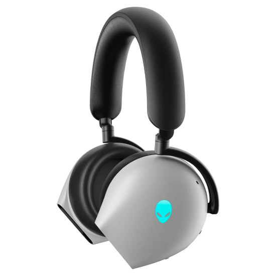 Безжични слушалки Alienware Tri-Mode Wireless Gaming Headset, AW920H, Lunar Light