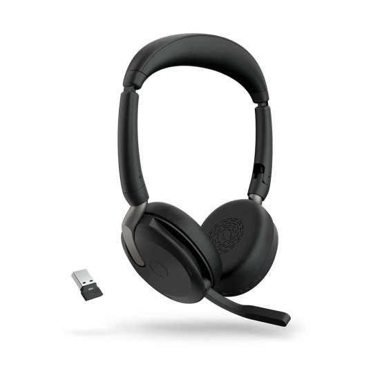 Безжични слушалки Jabra Evolve2 65 Flex, Bluetooth, Black