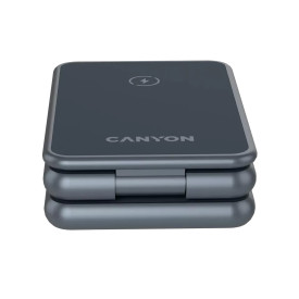 Безжично зарядно Canyon OnCharge 309, 3 в 1, 15W, Dark Grey