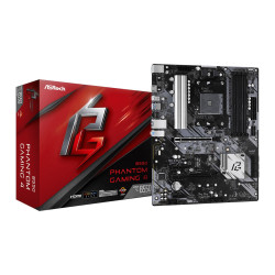 Дънна платка ASRock B550 Phantom Gaming 4, ATX, Socket AM4,  B550, 4x DDR4, 1x PCIe 4.0 x16