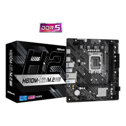 Дънна платка ASRock H610M-H2/M.2, mATX, Socket LGA1700, 2x DDR5, 1x PCIe 4.0 x16