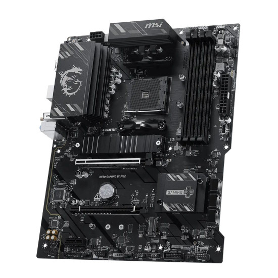 Дънна платка MSI B550 GAMING WIFI6E, ATX, AM4, DDR4, 1 x USB 3.2 Gen 2, 1 x USB-C 3.2 Gen 2, 4 x USB 2.0, HDMI, Wi-Fi 6E
