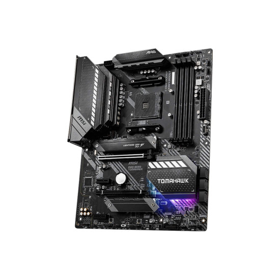 Дънна платка MSI MAG B550 TOMAHAWK, AM4, ATX, DDR4, 5100MHz OC, PCIe 4.0, M.2, USB 3.2 Gen 2, HDMI, 2.5G LAN, Gigabit LAN, RGB Mystic Light