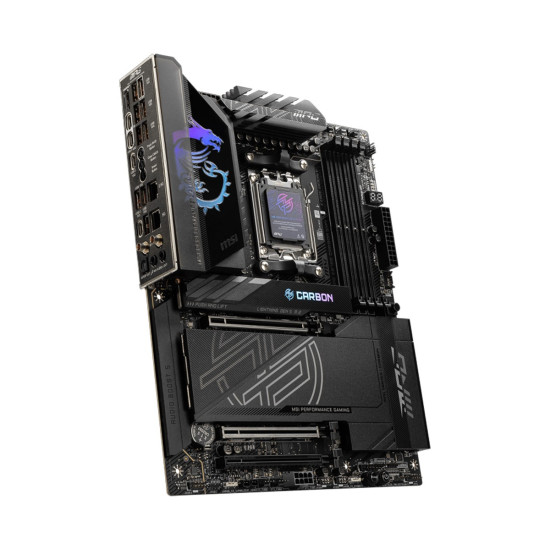 Дънна платка MSI MPG X870E CARBON WIFI, ATX, Socket AM5, 4x DDR5, 3x PCIe 3.0 x16