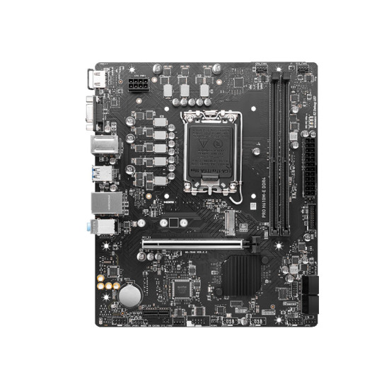 Дънна платка MSI PRO H610M-E DDR4, Micro-ATX, Socket 1700, Dual Channel DDR4, 1x PCIe x16