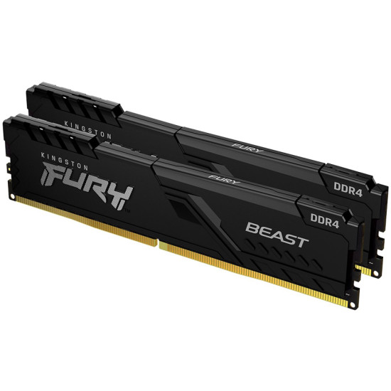 RAM памет Kingston FURY Beast Black, KF432C16BBK2, 64GB (2x32GB), 3200MT/s, DDR4, CL16