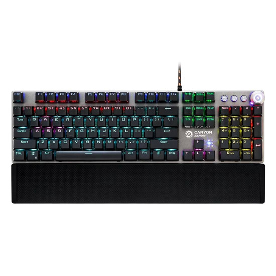 Клавиатура CANYON Nightfall GK-7, Dark Grey