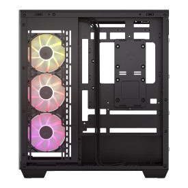 Кутия за компютър Corsair 3500X ARGB, Mid-Tower, ATX, Tempered Glass, Black
