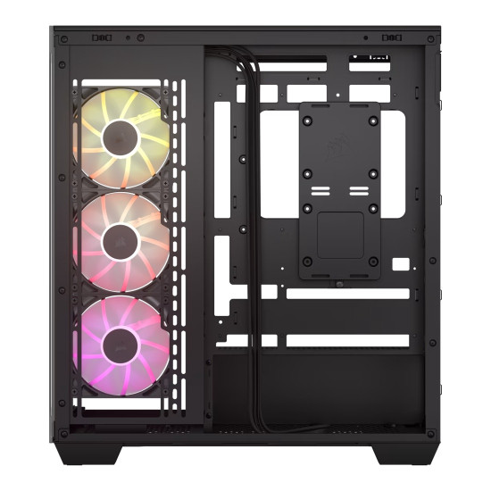 Кутия за компютър Corsair 3500X ARGB, Mid-Tower, ATX, Tempered Glass, Black