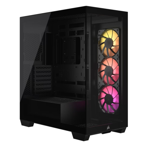 Кутия за компютър Corsair 3500X ARGB, Mid-Tower, ATX, Tempered Glass, Black