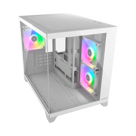 Кутия за компютър COUGAR FV150 Mini RGB, Mid Tower, White