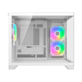 Кутия за компютър COUGAR FV150 Mini RGB, Mid Tower, White