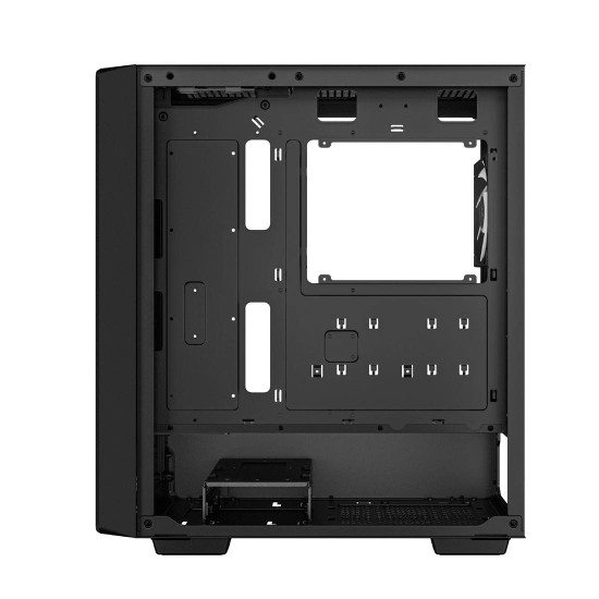 Кутия за компютър DeepCool CC560 V2, Mid Tower, 1 x USB 3.0, 1 x USB 2.0, 1 x Audio, 4 предварително инсталирани 120 mm LED вентилатора