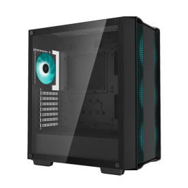 Кутия за компютър DeepCool CC560 V2, Mid Tower, 1 x USB 3.0, 1 x USB 2.0, 1 x Audio, 4 предварително инсталирани 120 mm LED вентилатора