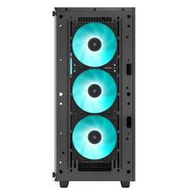 Кутия за компютър DeepCool CC560 V2, Mid Tower, 1 x USB 3.0, 1 x USB 2.0, 1 x Audio, 4 предварително инсталирани 120 mm LED вентилатора
