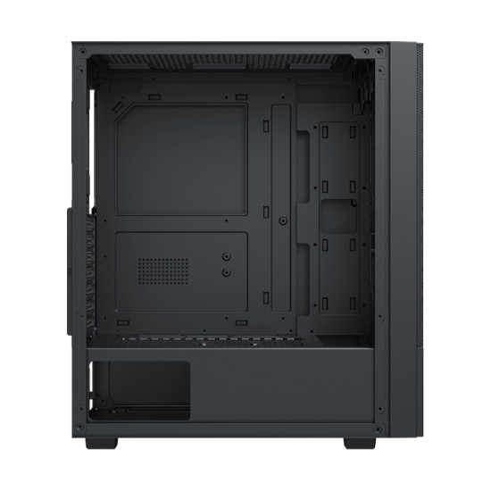 Кутия за компютър Hero II Air 3F Black EN41655, ATX/M-ATX/MINI ITX, USB3.0 x1, USB2.0 x2, HD AUDIO, Front Meshed Grill & Left TG, 3PCS Z20F Fixed LED Fan