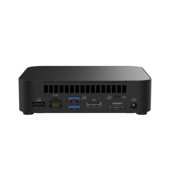 Мини компютър ASUS NUC 14 Essential, Intel N300, 3.6GHz, 6MB кеш, Intel UHD Graphics, DDR5 SO-DIMM, до 16GB, M.2 SSD, HDMI 2.1, DisplayPort 1.4, USB 3.2 Gen2, Wi-Fi 6E, Bluetooth 5.2, Free DOS, 90AR00M2-M00080